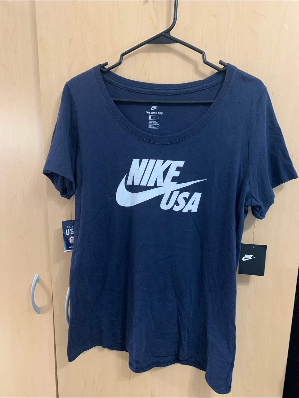 Nike Navy Women's Logo Short Sleeve Tee